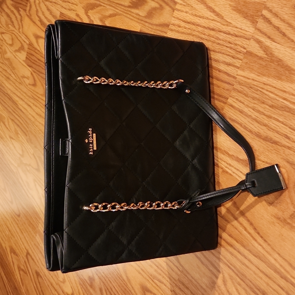 Kate Spade Black Quilted Bag
